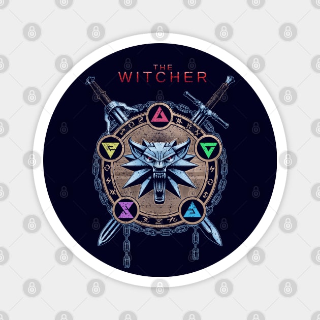 Witcher color Magnet by xartt